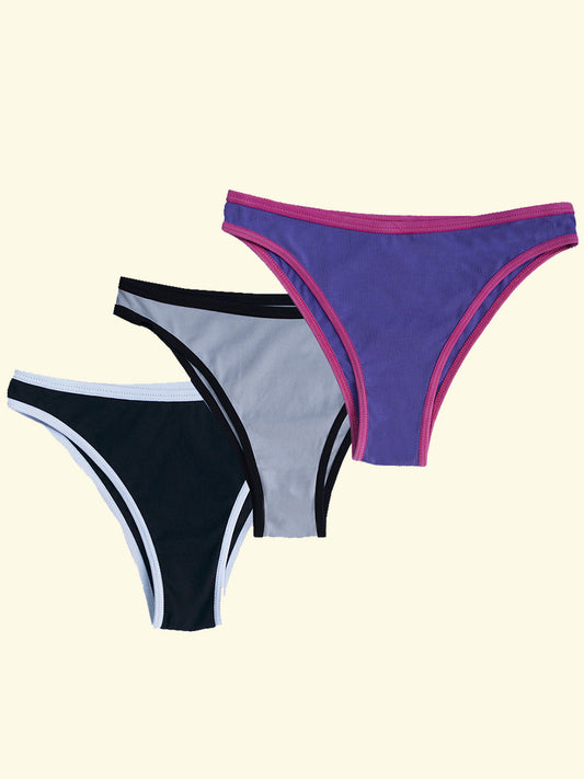 Pack de 3 Bikini Panties (Analu + Giulia + Carina) ☆