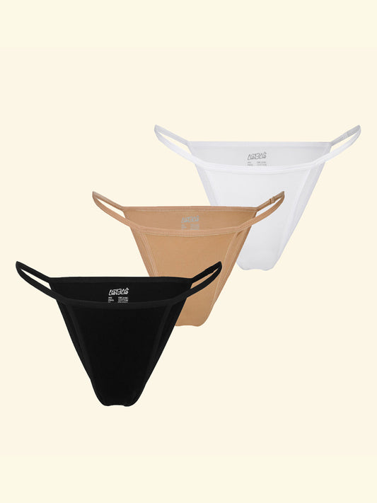 Pack de 3 Thong Panties (Basics) ☆