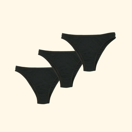 Pack de 3 Bikini Panties (Negro) ☆